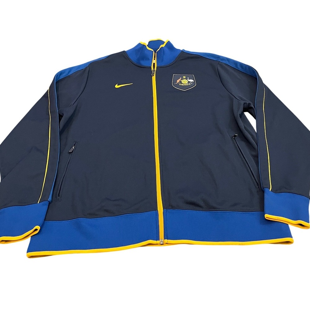 2010 2011 AUSTRALIA N98 AWAY FOOTBALL SOCCER TRACK JACKET NIKE 378622-451 XXL